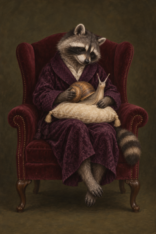 Raccoon Armchair Cat Victorian