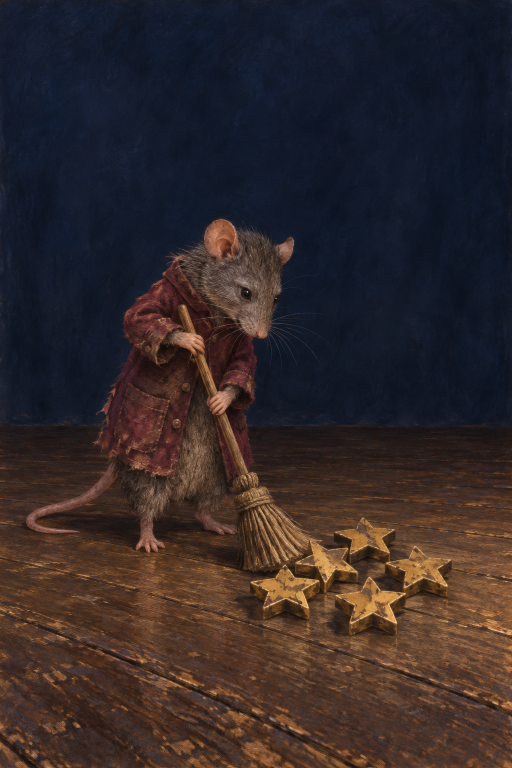 Mouse Sweeping Broom Stars