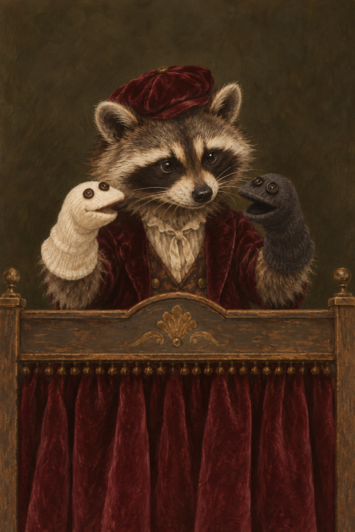 Raccoons Duo Crown Bed
