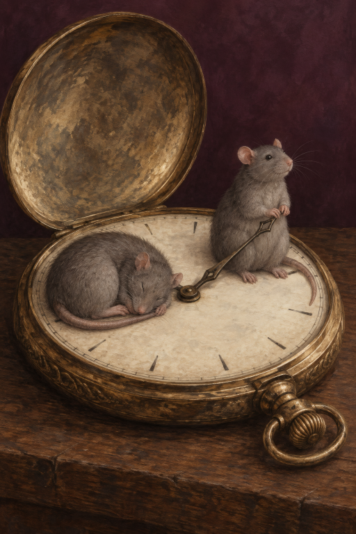 Mice Pocket Watch Victorian
