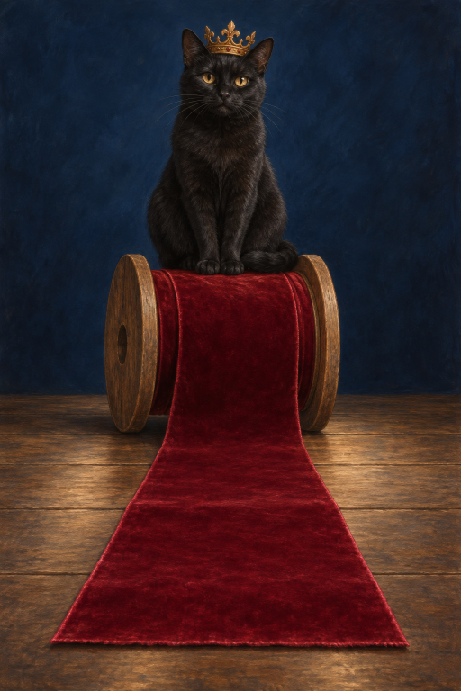 Black Cat Crown Red Carpet