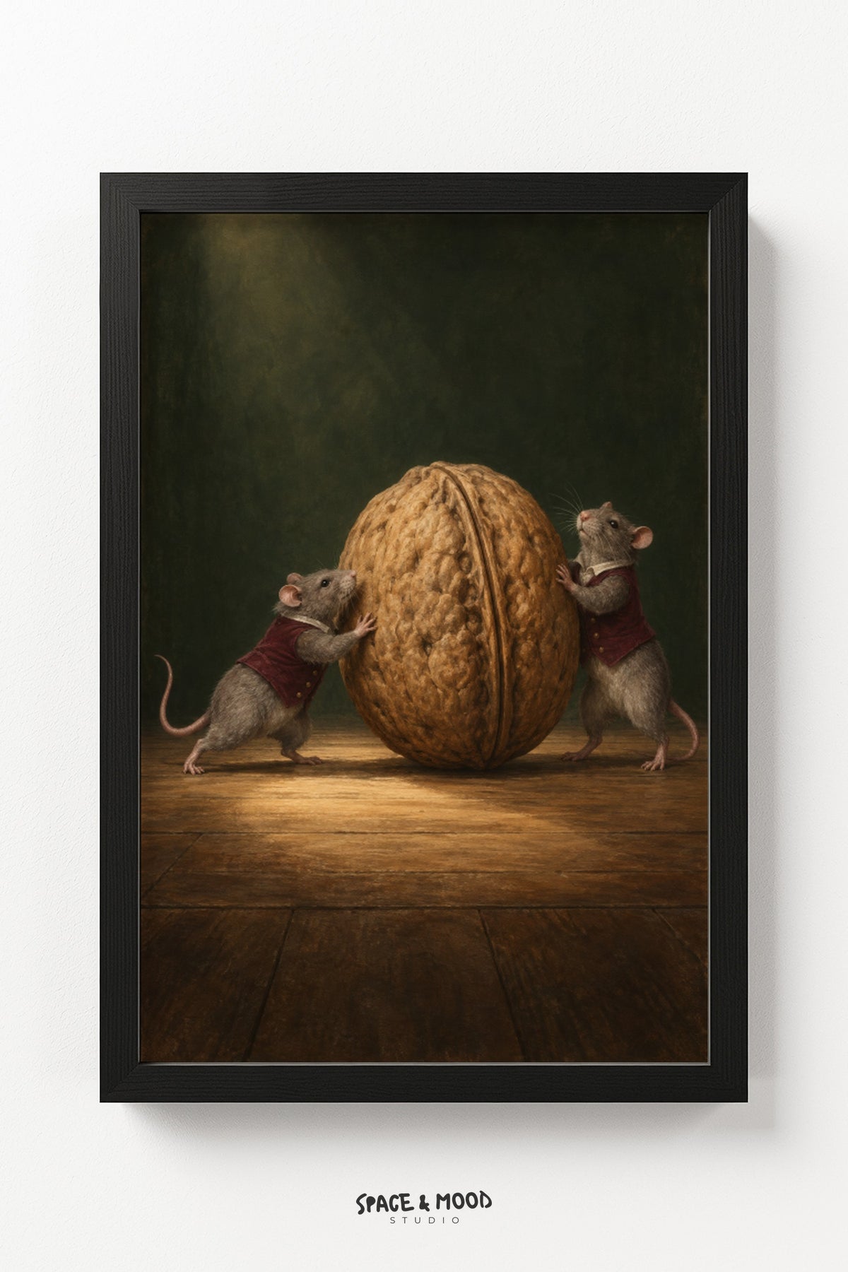 Mice Rolling Walnut Circus