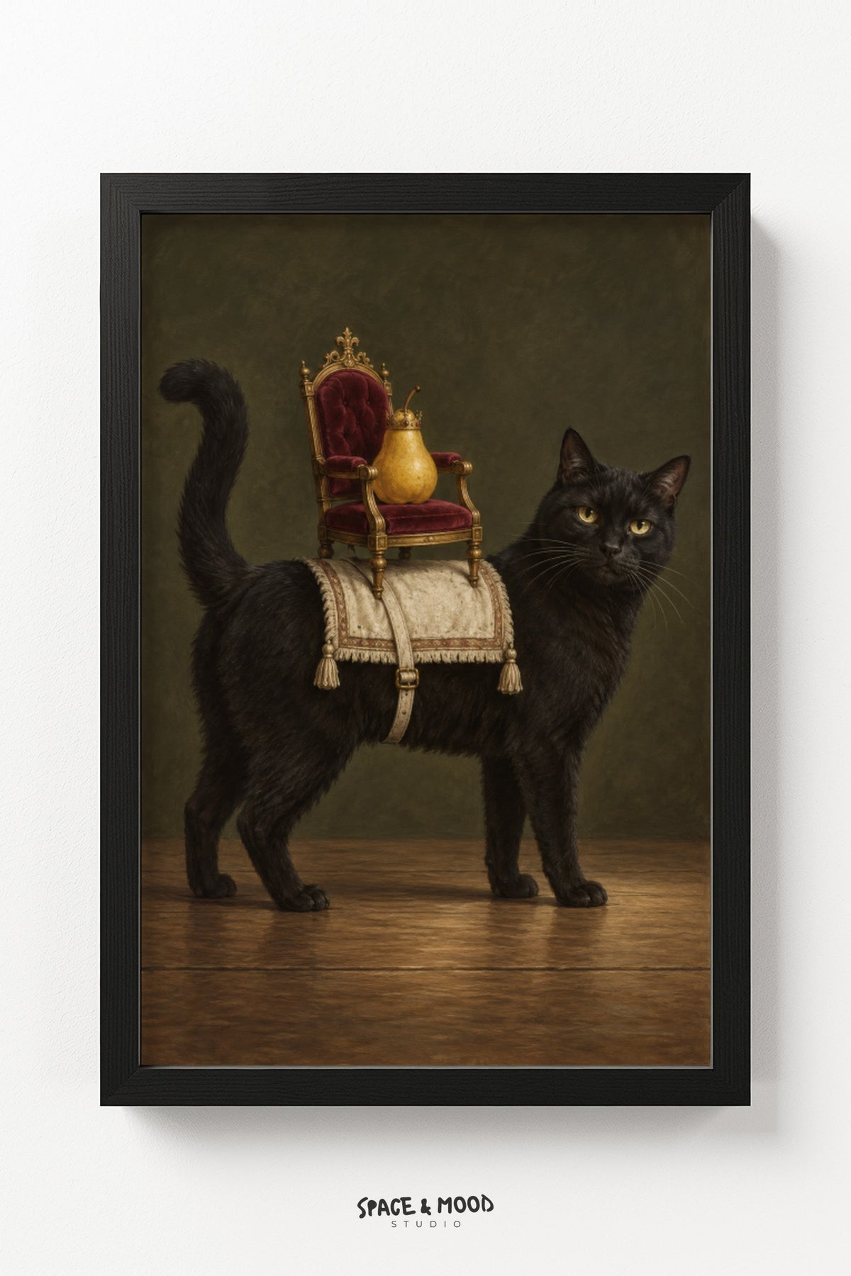 Black Cat Throne Carrier
