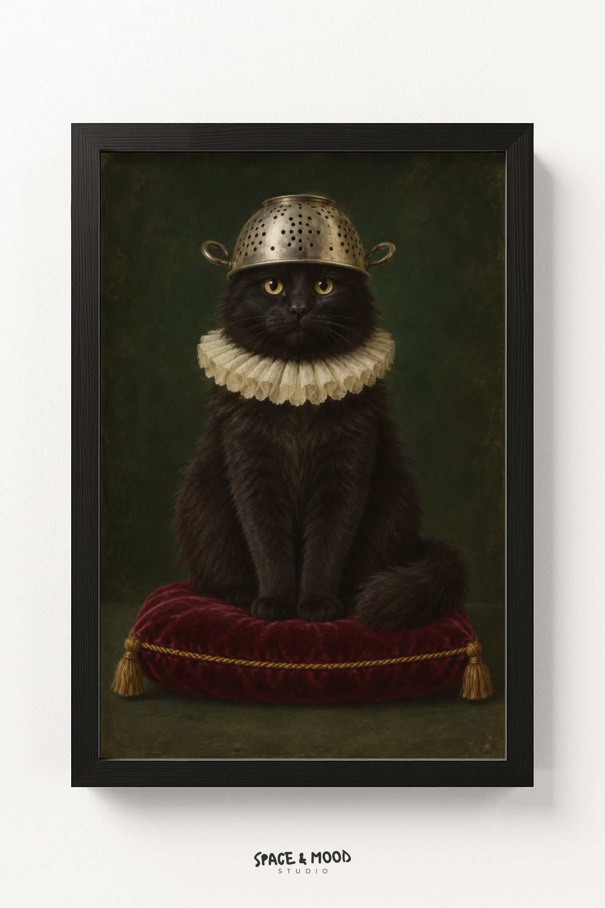 Black Cat Colander Helmet