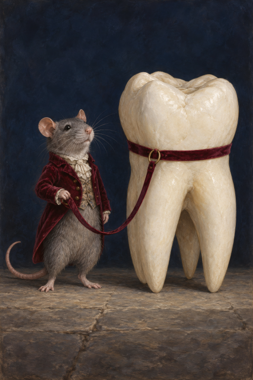 Mouse Tooth Leash Victorian