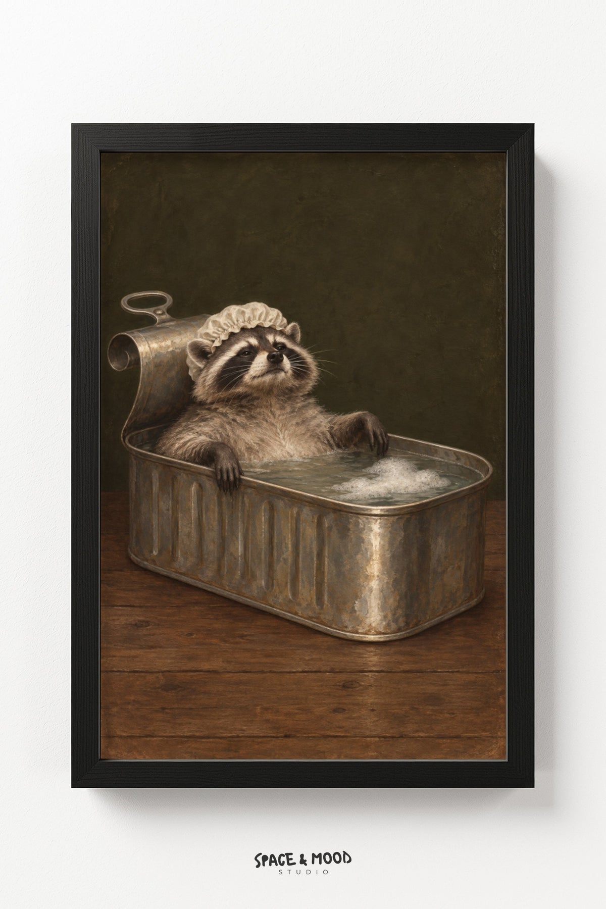 Raccoon Bathtub Tin Victorian