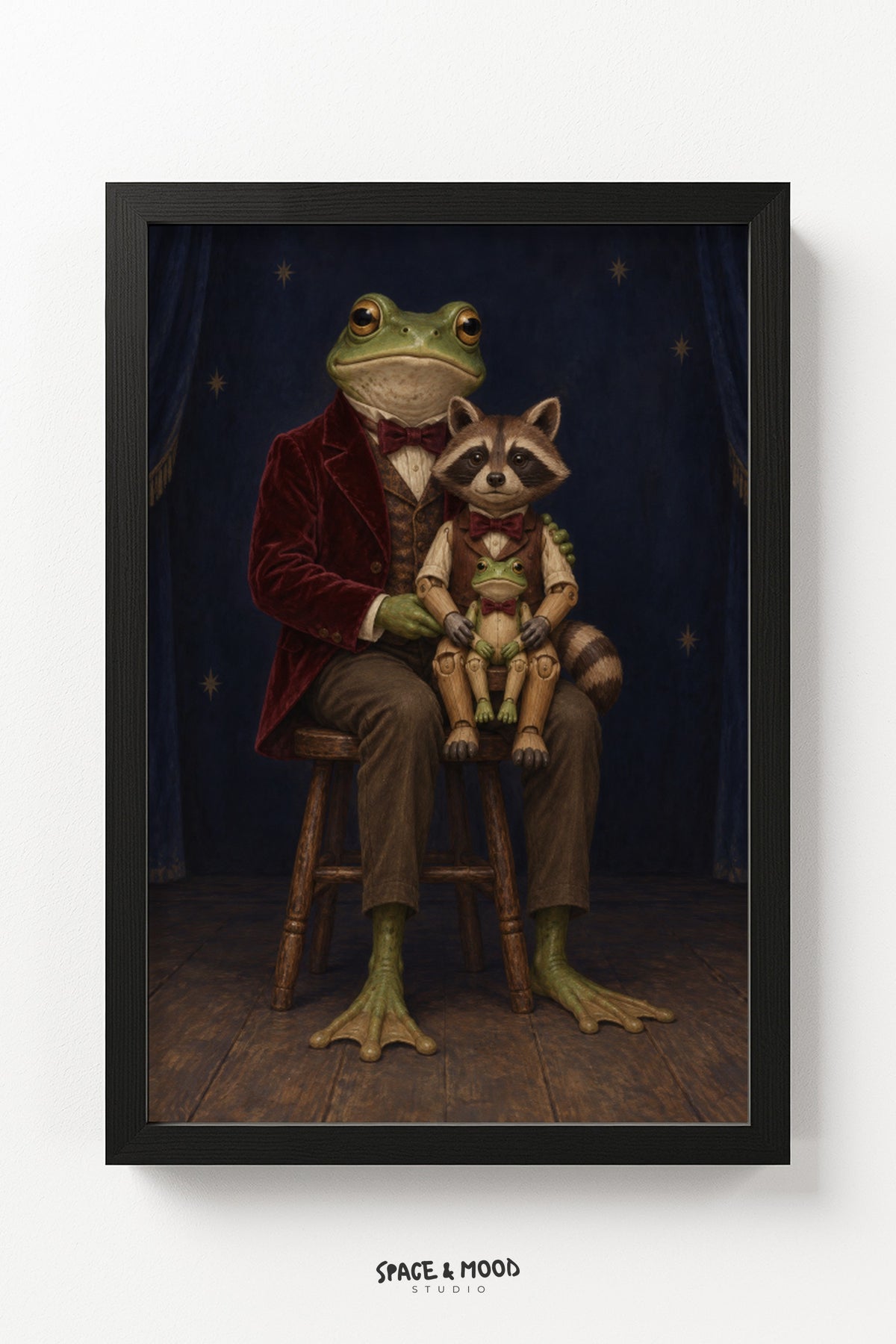 Frog Gentleman & Raccoon Doll