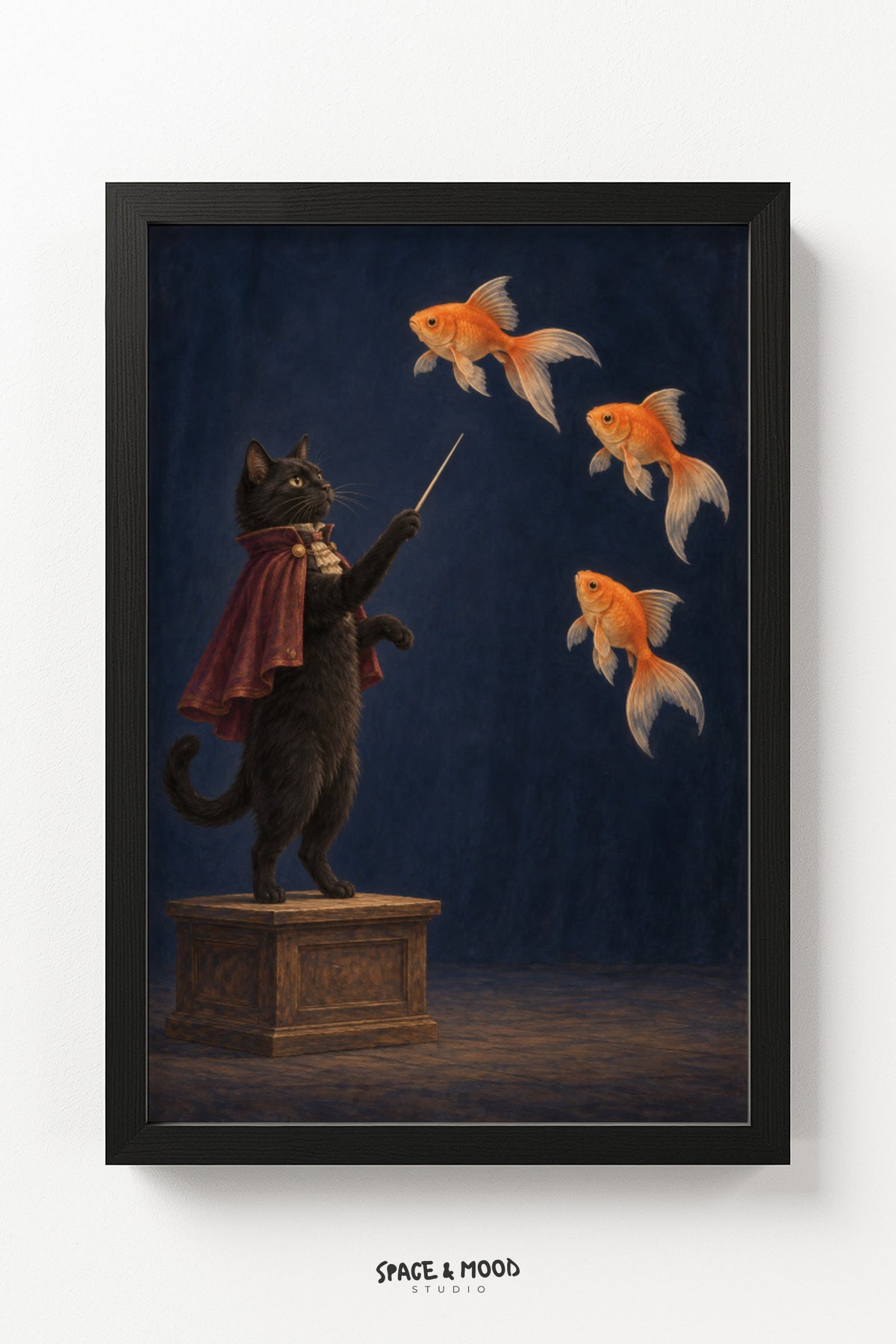 Cat Magician Goldfish