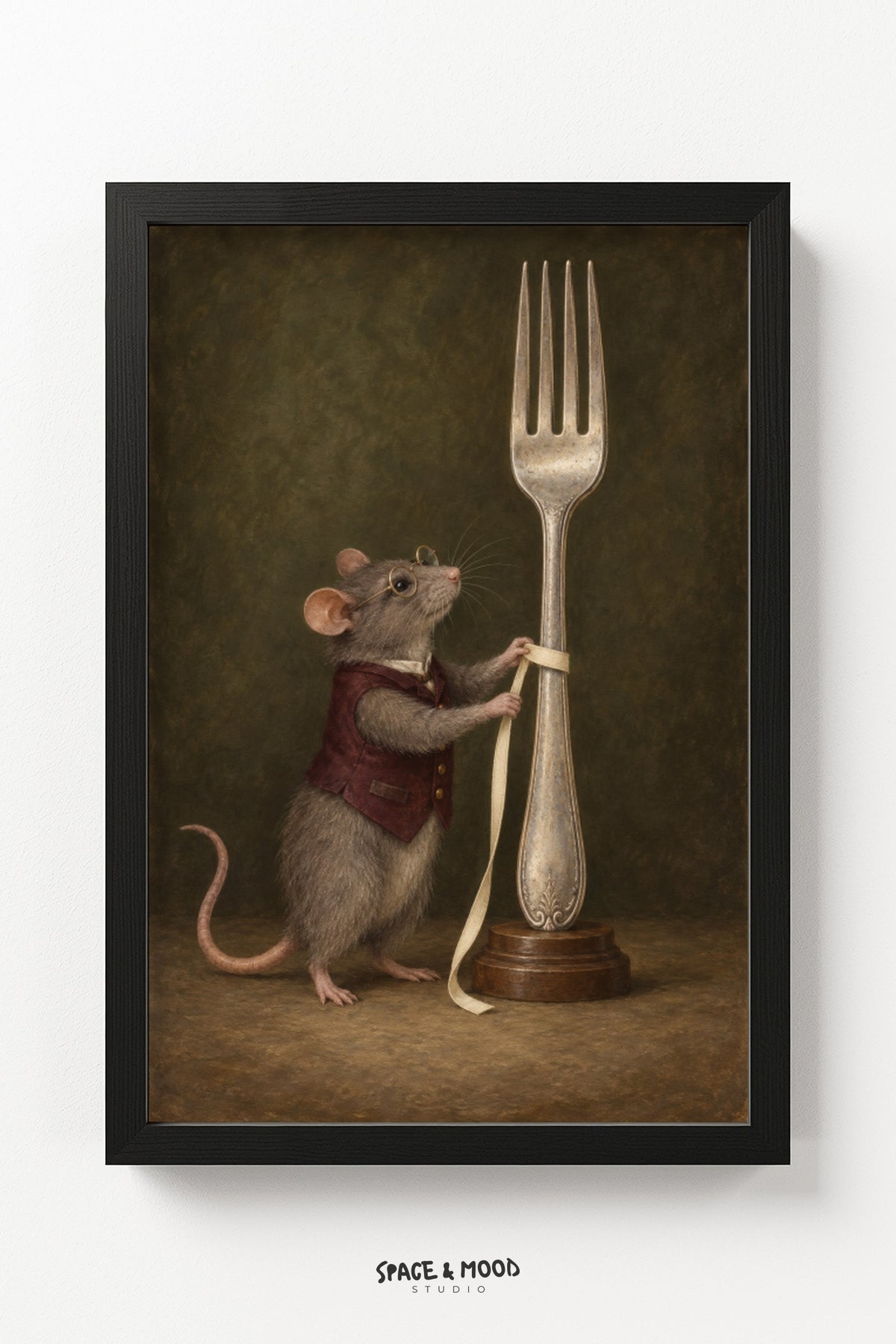 Mouse Holding Fork