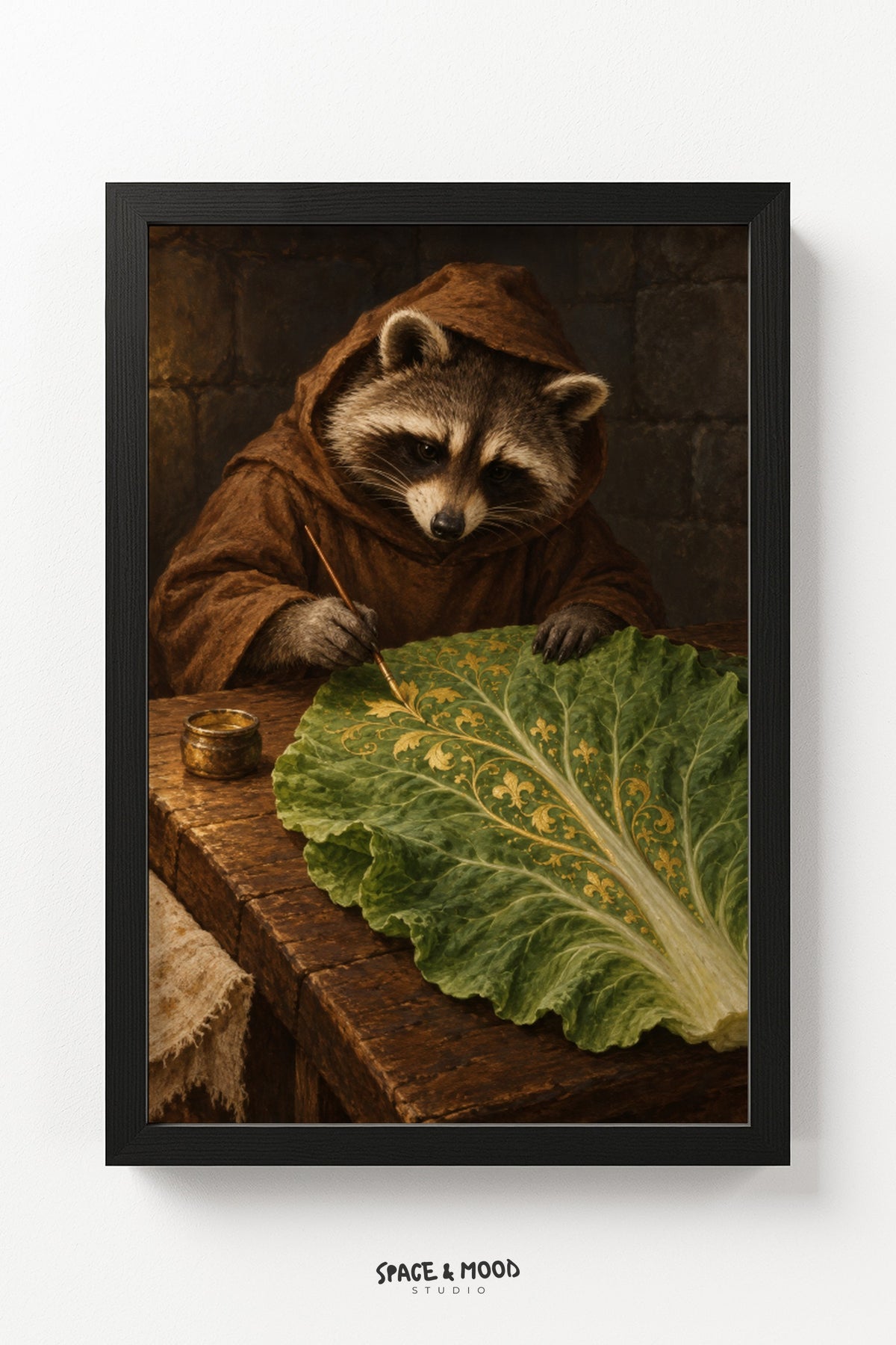 Raccoon Monk Cabbage