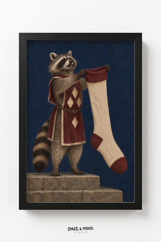 Raccoon Knight Sock