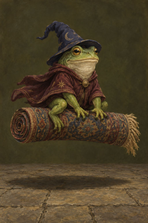 Frog Wizard Scroll