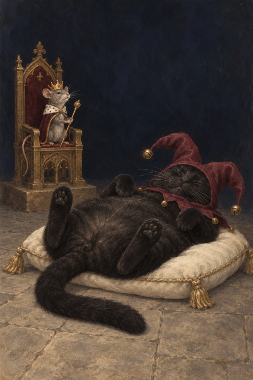 Cat Jester Napping
