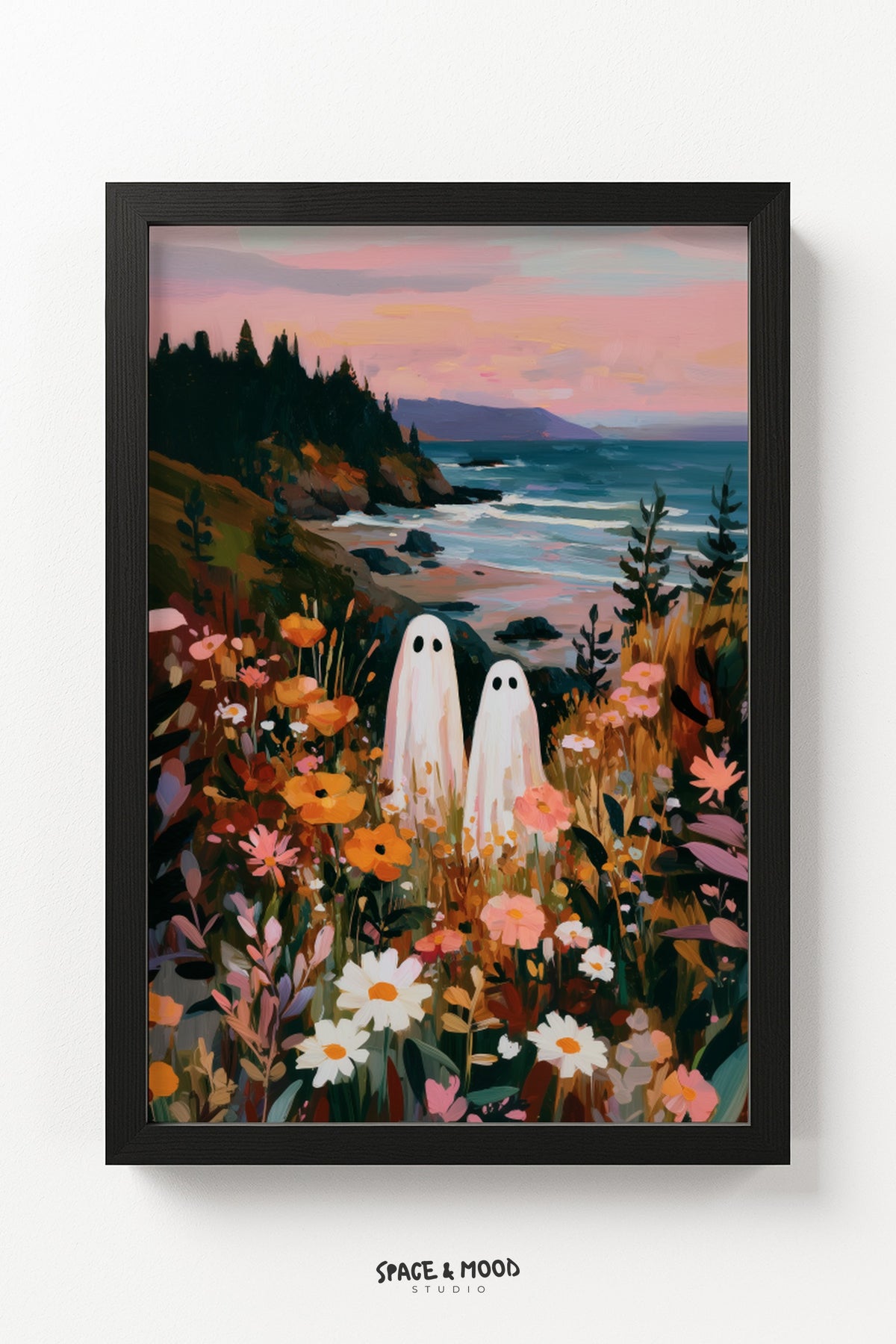 Little Ghosts in a Seaside Wildflower Meadow