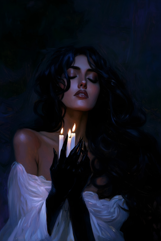 Candles in a Blue Night