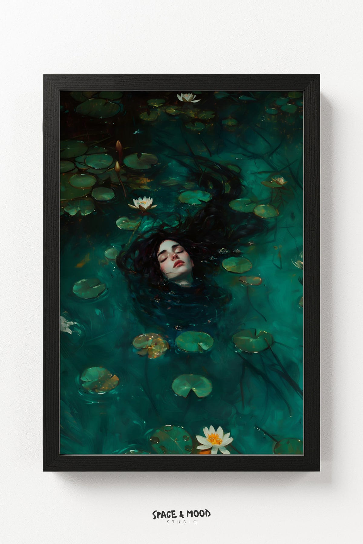 Floating in an Emerald Lily Pond