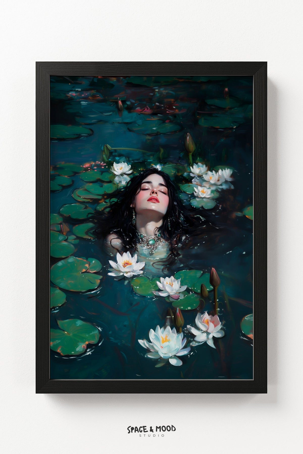 Among White Lilies in Blue Water