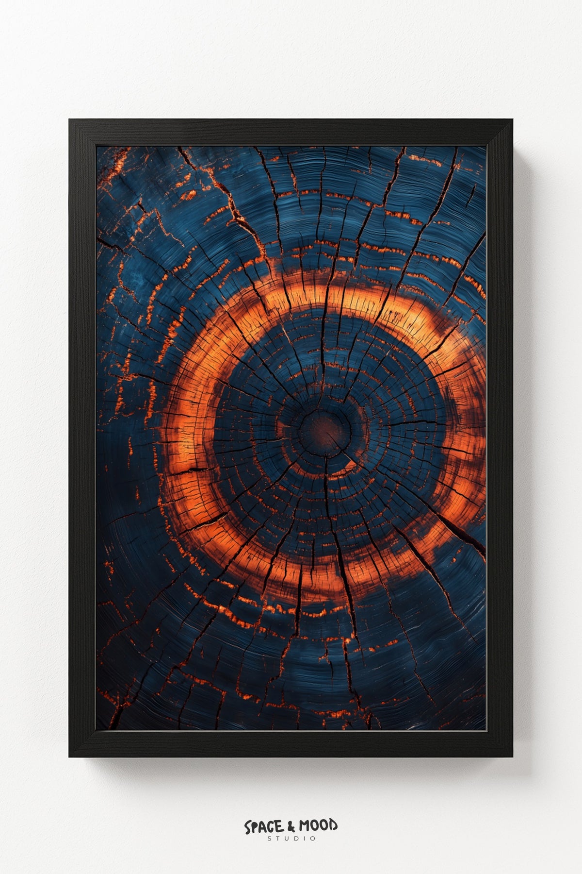 Blue and Copper Tree Rings